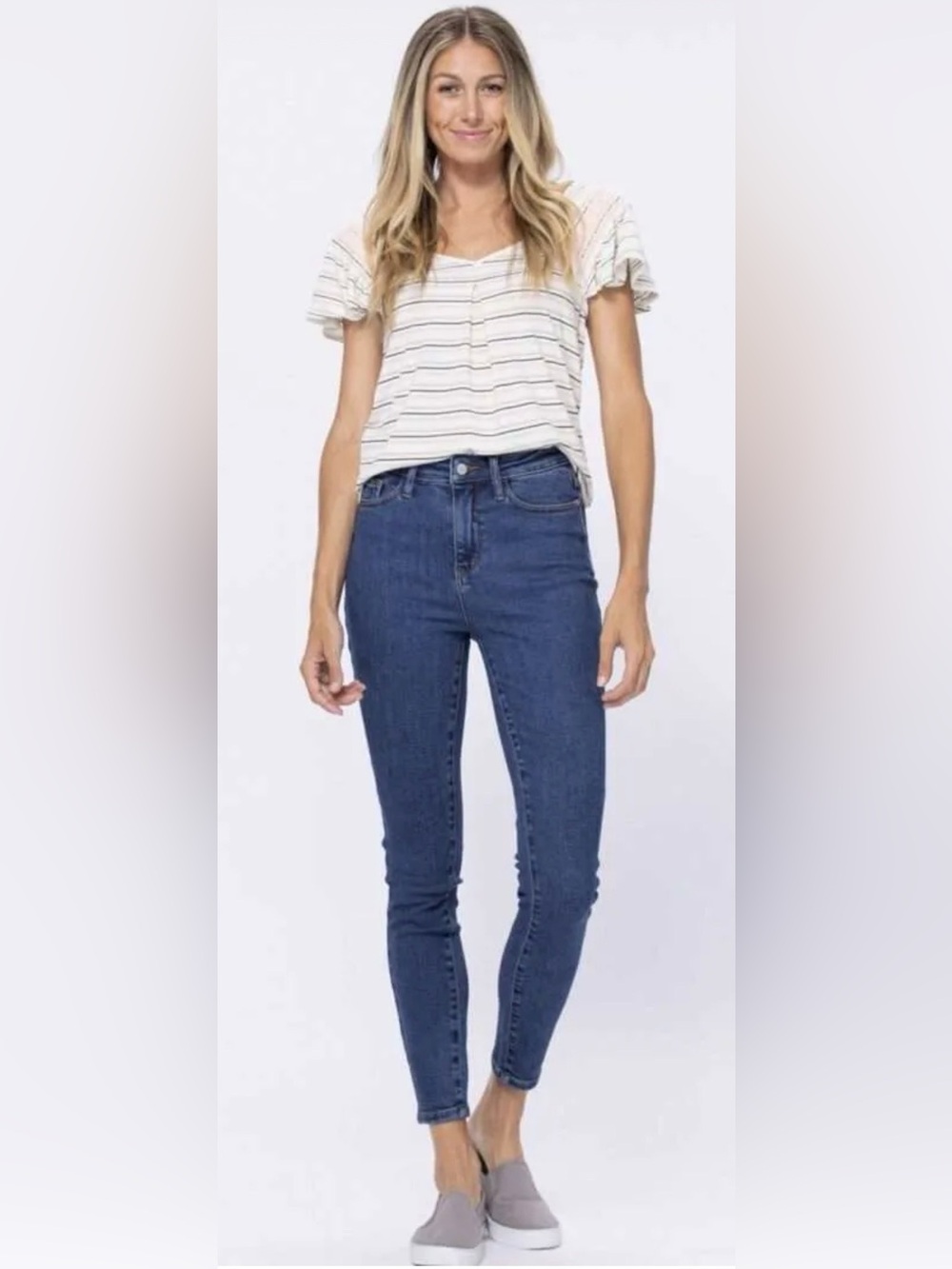 Judy Blue High Waist Skinny Jeans Medium Wash 15/32